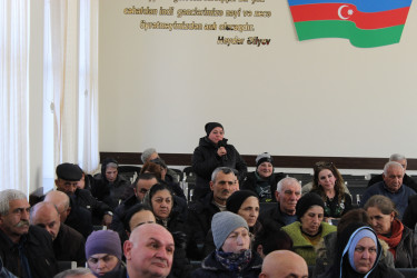 İcra Hakimiyyətinin başçısı Coşqun Cəbrayılov növbəti səyyar qəbul keçirib
