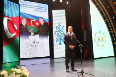 Nizami rayonunda Yeni Azərbaycan Partiyasının təsis olunmasının 33-cü ildönümü qeyd edilib
