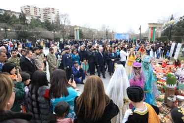Novruz bayramı Nizami rayonunda təntənəli şəkildə qeyd olunub