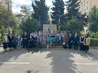 Vətən Müharibəsi şəhidi, mayor İlkin Cəfər oğlu Rzayevin xatirə kompleksi ziyarət edilib
