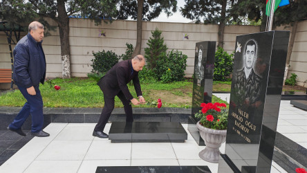 Vətən müharibəsi şəhidi Pənahov Ülvinin məzarı ziyarət edilib