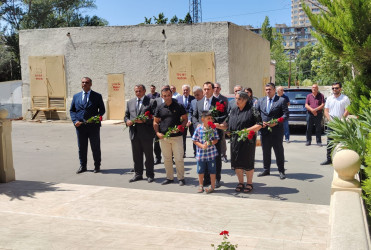 Nizami rayonunda Vətən müharibəsi şəhidi mayor İlkin Rzayevin doğum günündə xatirəsi anılıb