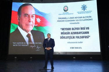 Nizami rayonunda Ulu Öndər Heydər Əliyevin anadan olmasının 103-cü ildönümü münasibətilə tədbir keçirilib