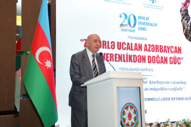 Nizami rayonunda Dövlət Suverenliyi Günü münasibətilə konfrans keçirilib