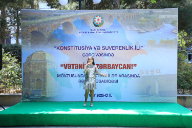 Nizami rayonunda “Konstitusiya və Suverenlik İli” çərçivəsində rəsm müsabiqəsi keçirilib