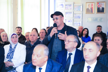 Nizami Rayon İcra Hakimiyyətinin başçısı aprel ayında növbəti səyyar qəbullar keçirib
