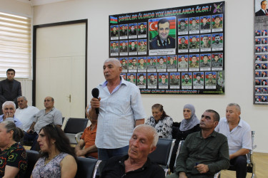 Nizami rayonunda növbəti səyyar qəbul keçirilib