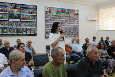 Nizami rayonunda növbəti səyyar qəbul keçirilib