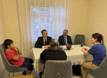 Vətən müharibəsi şəhidləri İlkin Rzayevin və Amid Heydərovun ailələri ziyarət edilib