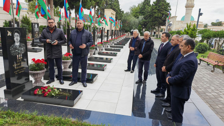 Vətən müharibəsi şəhidi Pənahov Ülvinin məzarı ziyarət edilib