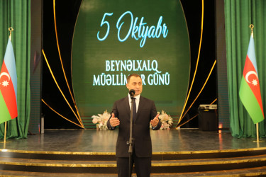 Nizami rayonunda Beynəlxalq Müəllimlər Günü münasibətilə tədbir keçirilib