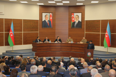 Nizami rayonunda mülki müdafiənin təşkili sahəsində görülən işlərlə bağlı müşavirə keçirilib