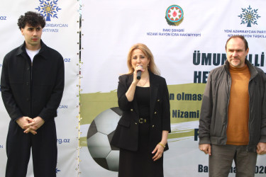 Nizami rayonunda Ümummilli Lider Heydər Əliyevin anadan olmasının 103-cü ildönümü münasibətilə futbol turniri keçirilib