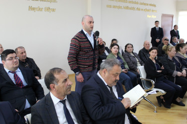 Rayon İcra Hakimiyyətinin başçısı Coşqun Cəbrayılov vətəndaşlarla növbəti səyyar qəbul keçirib