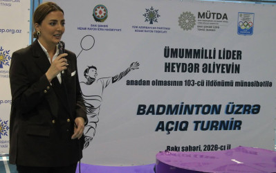 Nizami rayonunda Ümummilli Lider Heydər Əliyevin anadan olmasının 103-cü ildönümü münasibətilə məktəblilər arasında badminton turniri keçirilib