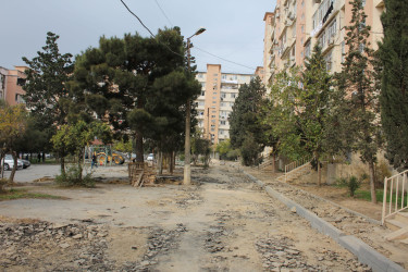 Rayon İcra Hakimiyyətinin başçısı Coşqun Cəbrayılov abadlıq işləri gedən ünvanlara baxış keçirib