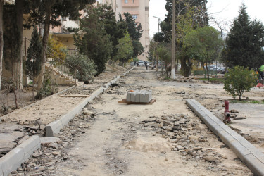 Rayon İcra Hakimiyyətinin başçısı Coşqun Cəbrayılov abadlıq işləri gedən ünvanlara baxış keçirib