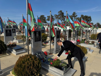 Vətən müharibəsi qəhrəmanı, şəhid baş leytenant Azad Hümbətovun doğum günü ilə əlaqədar əziz xatirəsi yad edilib