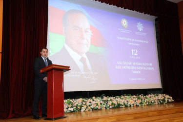Nizami rayonunda Ulu Öndər Heydər Əliyevin Anım gününə həsr olunmuş tədbir keçirilib