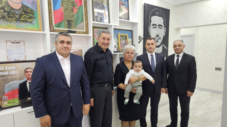 Vətən müharibəsi şəhidi Samir Əhməd oğlu Xəlilinin ailəsi ziyarət edib