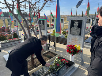 Vətən müharibəsi qəhrəmanı, şəhid baş leytenant Azad Hümbətovun doğum günü ilə əlaqədar əziz xatirəsi yad edilib