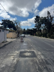 Nizami rayonunda intensiv yağıntıların yollarda yaratdığı fəsadlar aradan qaldırılır