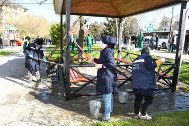 Nizami rayonunda növbəti iməcilik keçirilib