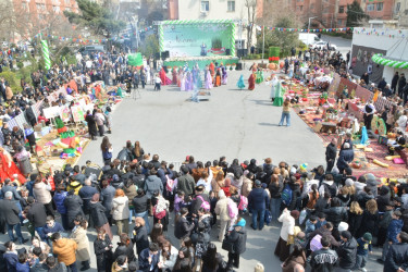 Nizami rayonunda Novruz şənliyi keçirilib