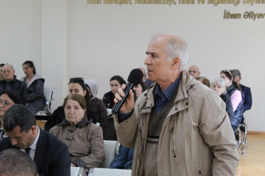 Rayon İcra Hakimiyyətinin başçısı Coşqun Cəbrayılov vətəndaşlarla növbəti səyyar qəbul keçirib