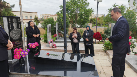 Vətən müharibəsi şəhidi Qələndər Alıyevin məzarı ziyarət edilib