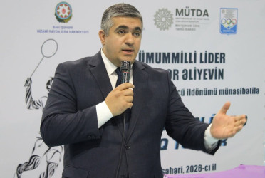 Nizami rayonunda Ümummilli Lider Heydər Əliyevin anadan olmasının 103-cü ildönümü münasibətilə məktəblilər arasında badminton turniri keçirilib