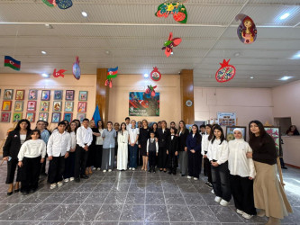 Nizami rayonunda 8 Noyabr – Zəfər Gününə həsr olunmuş rəsm sərgisi kecirilib