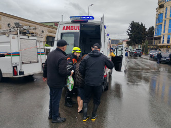 Keşlə qəsəbəsi, Sabir küçəsində yağışın yaratdığı fəsadlar aradan qaldırılır