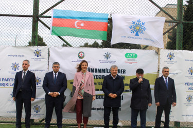 Nizami rayonunda Ümummilli Lider Heydər Əliyevin anadan olmasının 103-cü ildönümü münasibətilə futbol turniri keçirilib