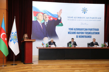 Yeni Azərbaycan Partiyasının Nizami rayon təşkilatının XI konfransı keçirilib