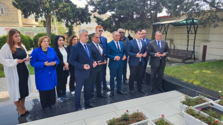 Vətən müharibəsi şəhidi Pənahov Ülvinin məzarı ziyarət edilib