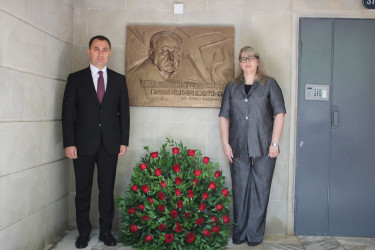 Nizami rayonunda Milli Qəhrəman İqor Kşnyakinin xatirə lövhəsinin açılışı olub