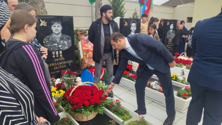 Vətən müharibəsi şəhidləri Hüseyn Fərhad oğlu Muradov və Əliyev Denis Aleksandroviçin xatirələri anılıb