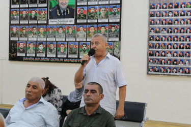 Nizami rayonunda növbəti səyyar qəbul keçirilib
