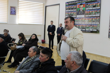 Nizami Rayon İcra Hakimiyyətinin başçısı sakinlərlə növbəti səyyar qəbul keçirib