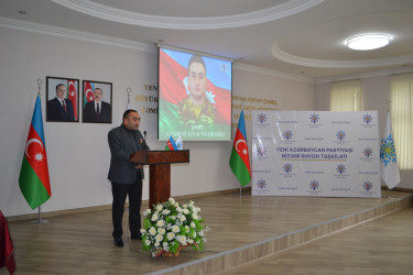 Nizami rayonunda Vətən müharibəsi şəhidi Qasımov Eltun Vüqar oğlunun doğum günündə əziz xatirəsi yad olunub