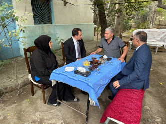 Vətən müharibəsi şəhidi Teymur Məcidzadənin ailəsi ziyarət edilib