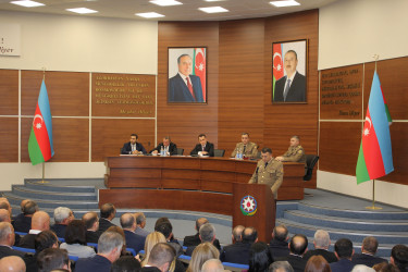 Nizami rayonunda mülki müdafiənin təşkili sahəsində görülən işlərlə bağlı müşavirə keçirilib