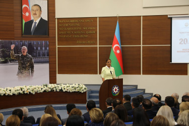 Nizami rayonunda Dövlət Suverenliyi Günü münasibətilə konfrans keçirilib