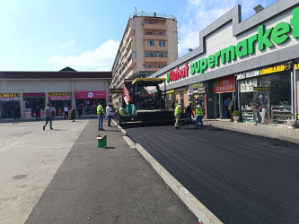 Nizami rayonunda yol infrastrukturunun yenilənməsi işləri davam etdirilir