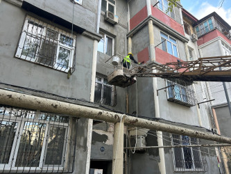 Nizami rayonunda təmir-bərpa işləri davam etdirilir