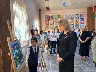 Nizami rayonunda 8 Noyabr – Zəfər Gününə həsr olunmuş rəsm sərgisi kecirilib