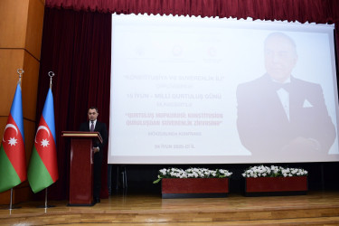Nizami rayonunda 15 İyun – Milli Qurtuluş Gününə həsr olunmuş konfrans keçirilib