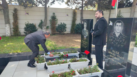 Vətən müharibəsi şəhidi Pənahov Ülvinin məzarı ziyarət edilib