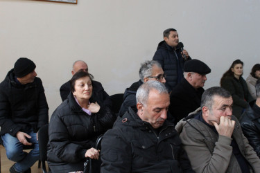 Nizami Rayon İcra Hakimiyyətinin başçısı Coşqun Cəbrayılov rayon sakinləri ilə növbəti səyyar qəbul keçirib
